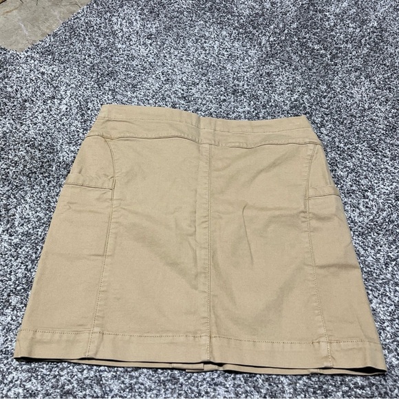 Toad & Co Womens Cargo Skirt Size 0 Khaki Button Up Mini Casual - Picture 7 of 7